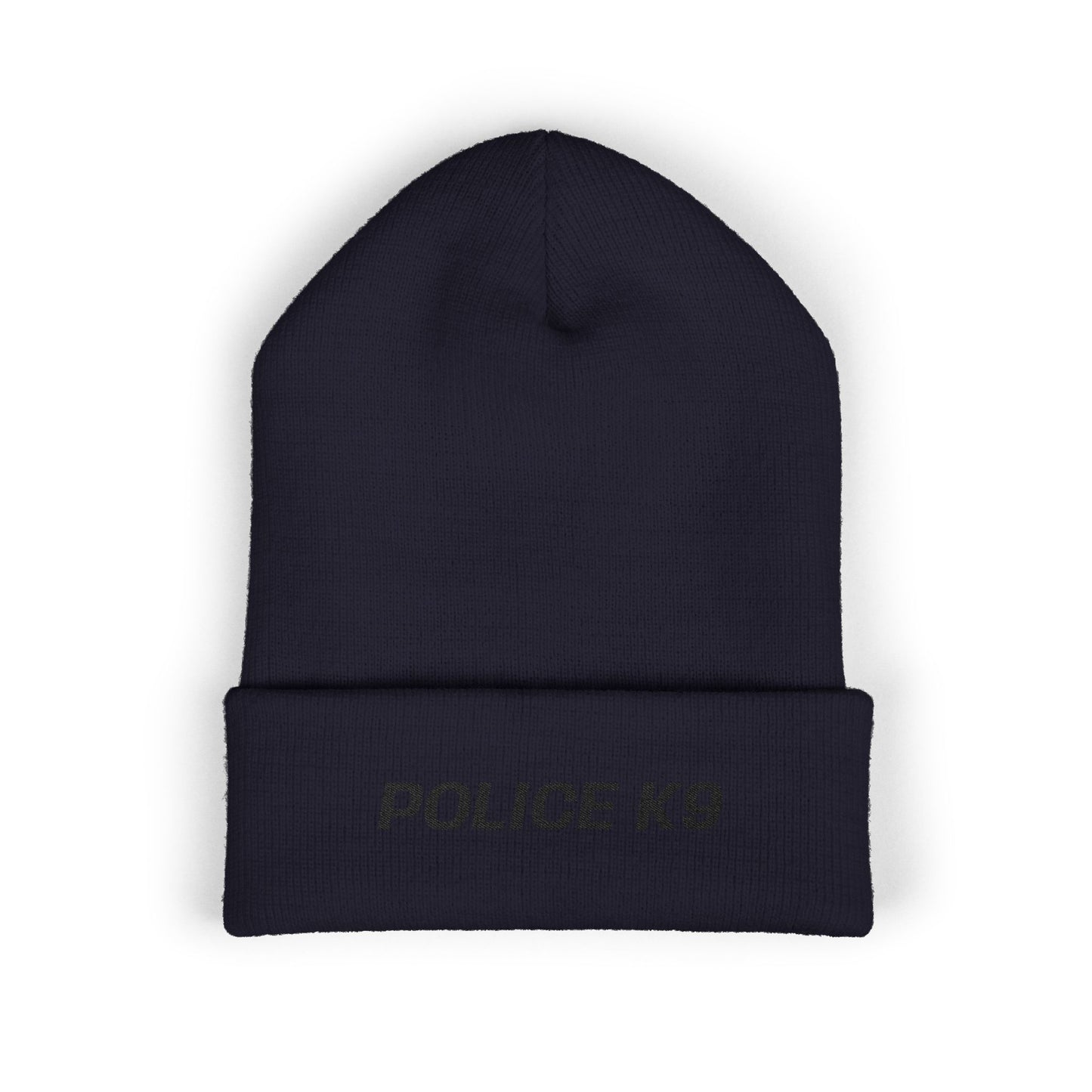 Police K9 Black Text Beanie