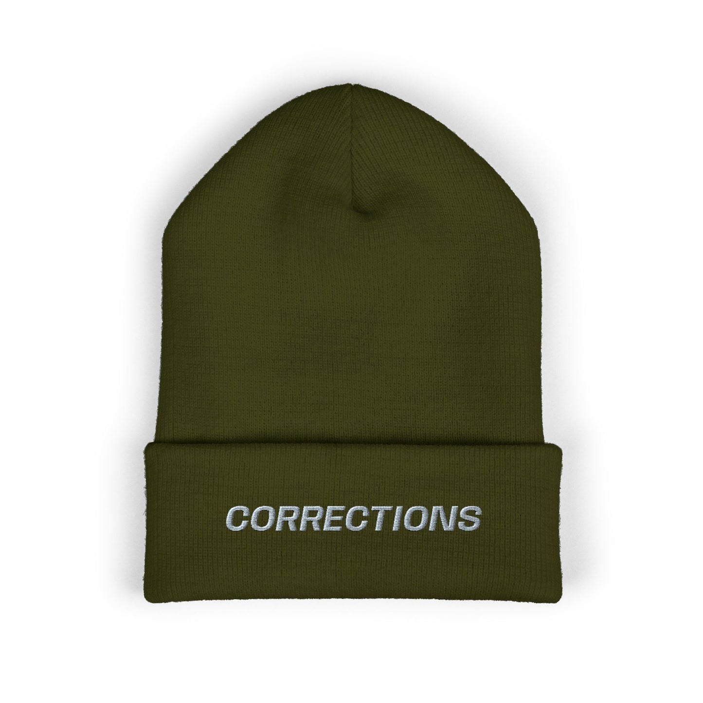 Corrections Gray Text Beanie