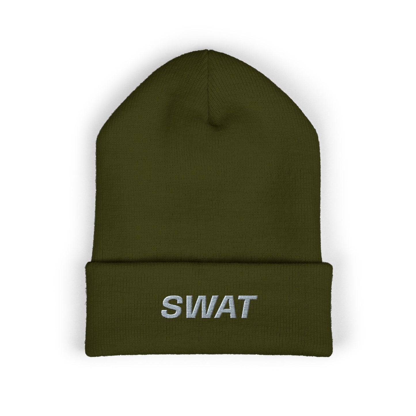 SWAT Gray Text Beanie