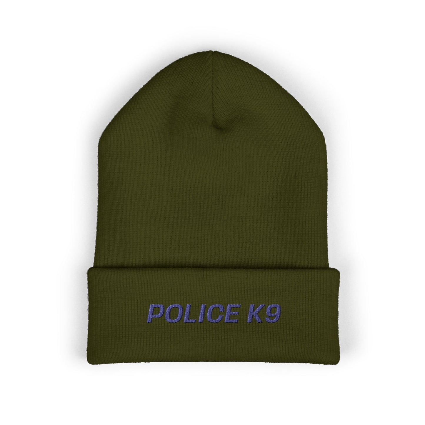 Police K9 Blue Text Beanie