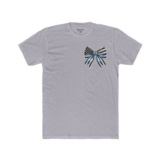 Calm Behind the Chaos – Thin Blue Line Bow Tee
