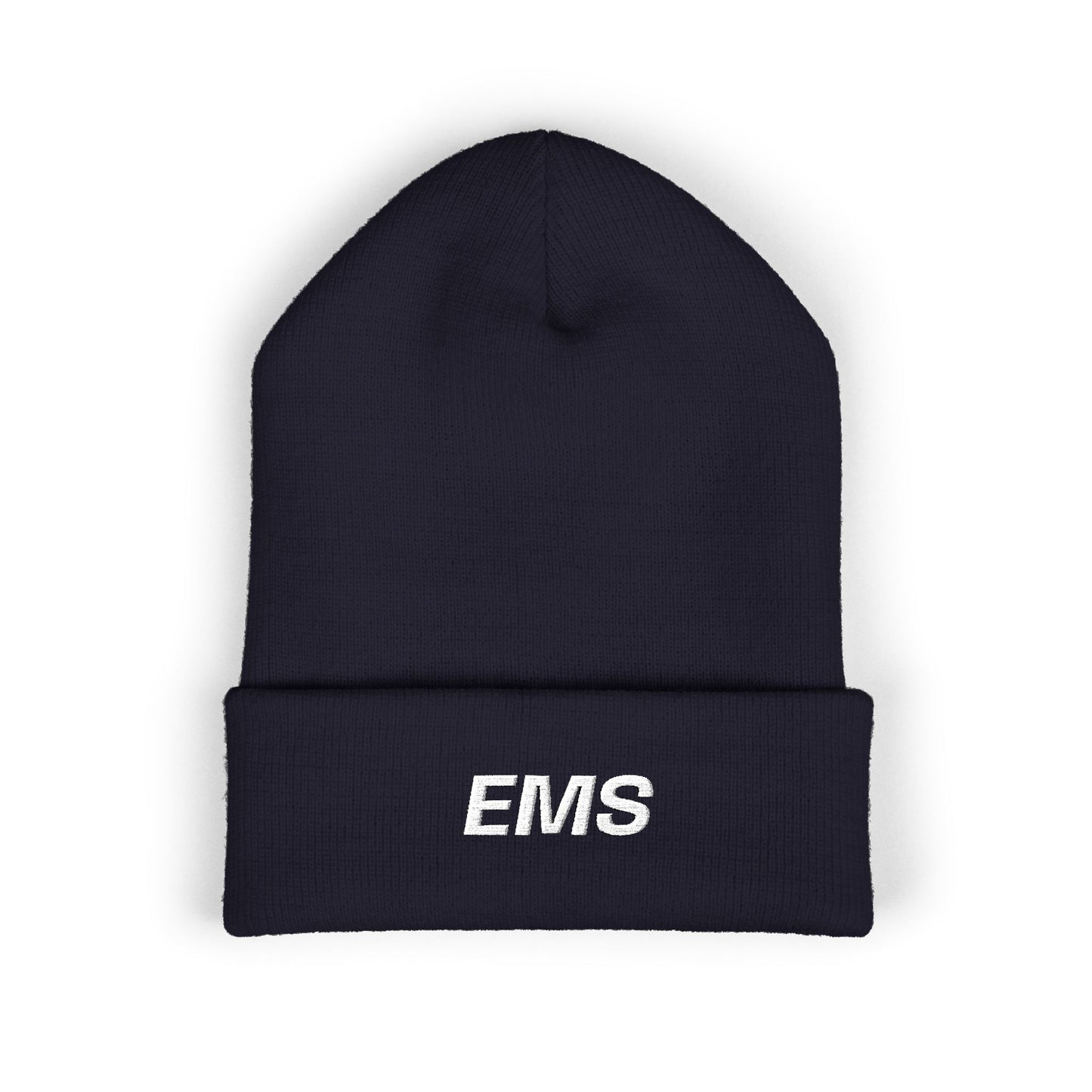 EMS White Text Beanie