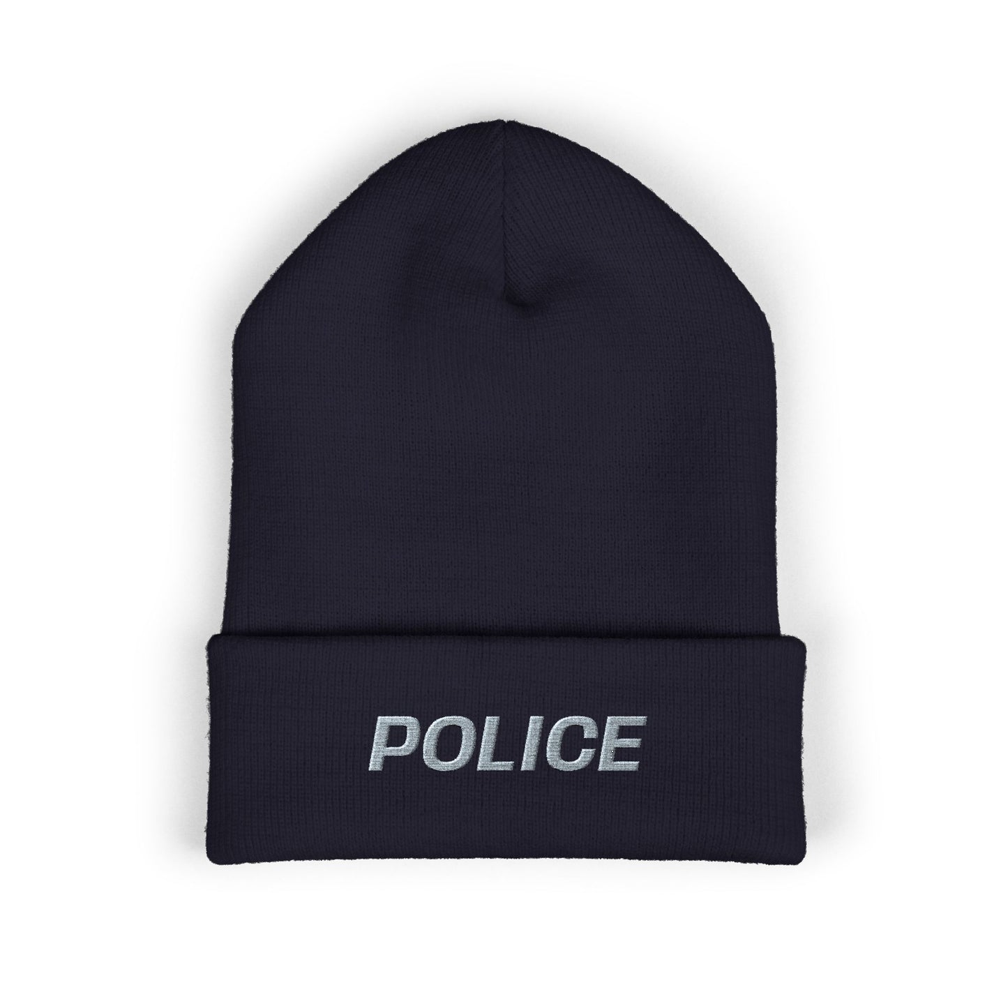 POLICE Gray Text Beanie