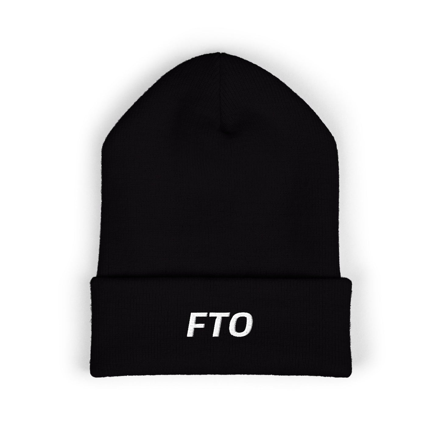 FTO White Text Beanie