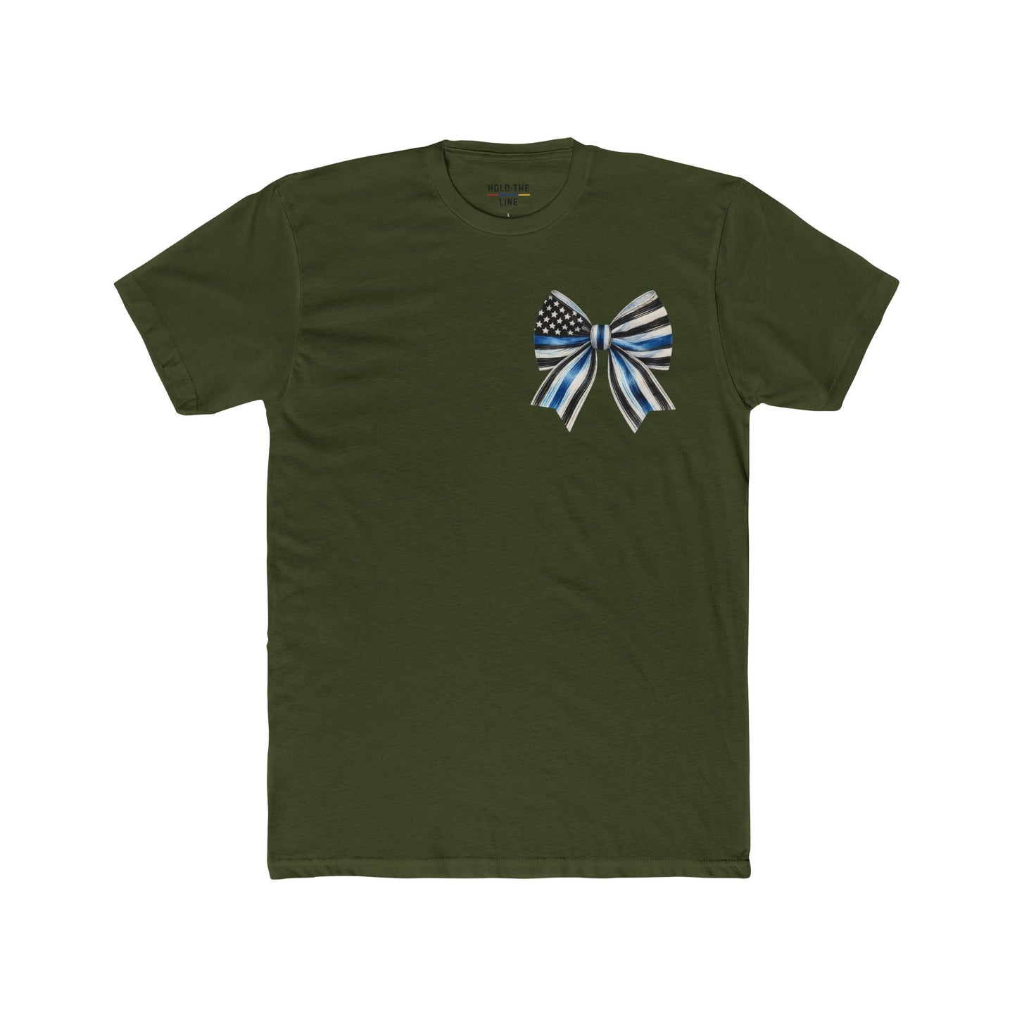 Calm Behind the Chaos – Thin Blue Line Bow Tee
