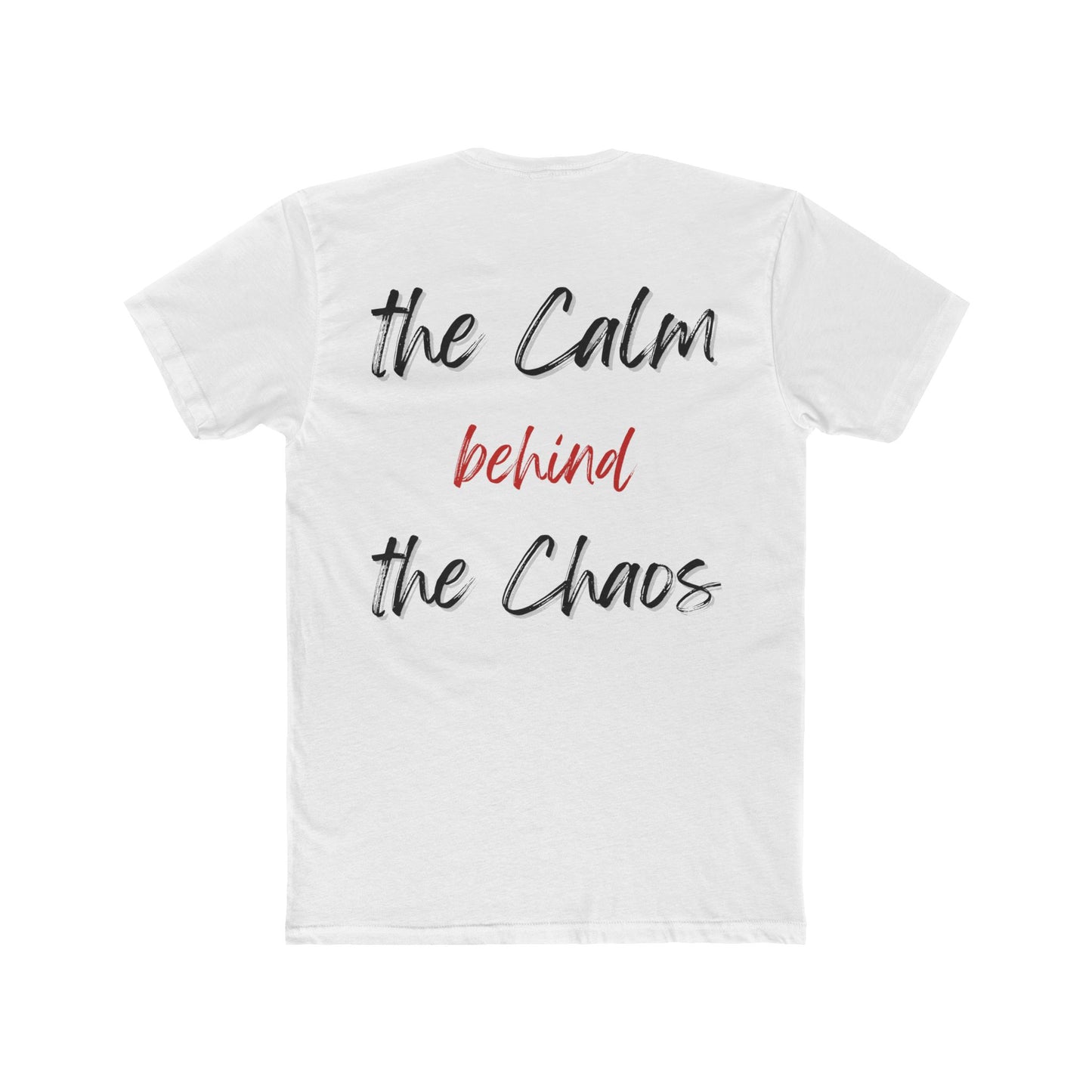 Calm Behind the Chaos – Thin Red Line Bow Tee