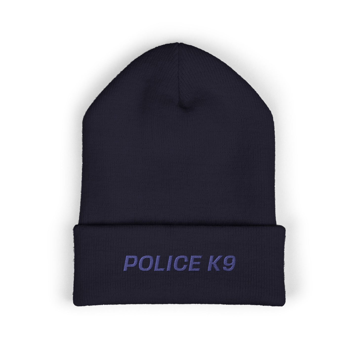 Police K9 Blue Text Beanie