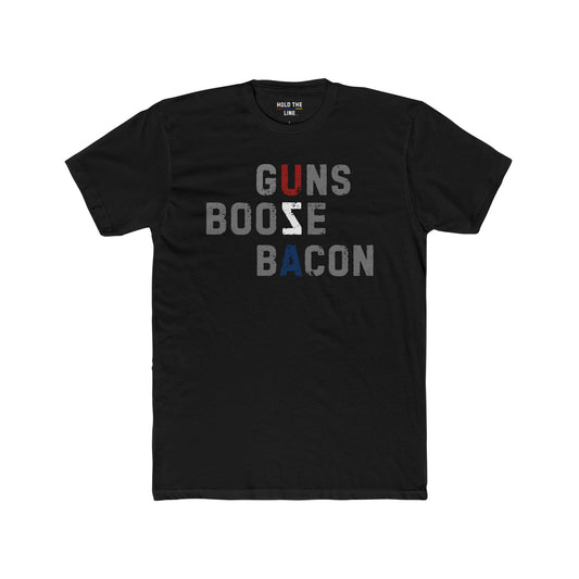 Guns. Booze. Bacon.