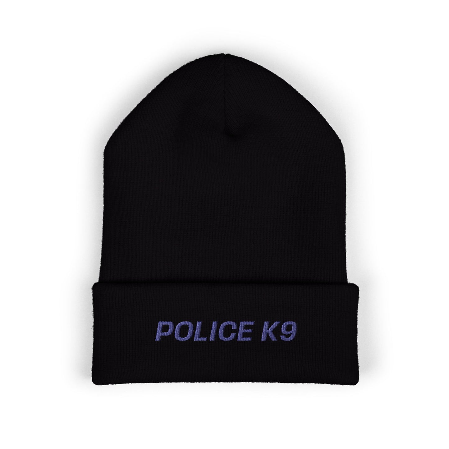 Police K9 Blue Text Beanie