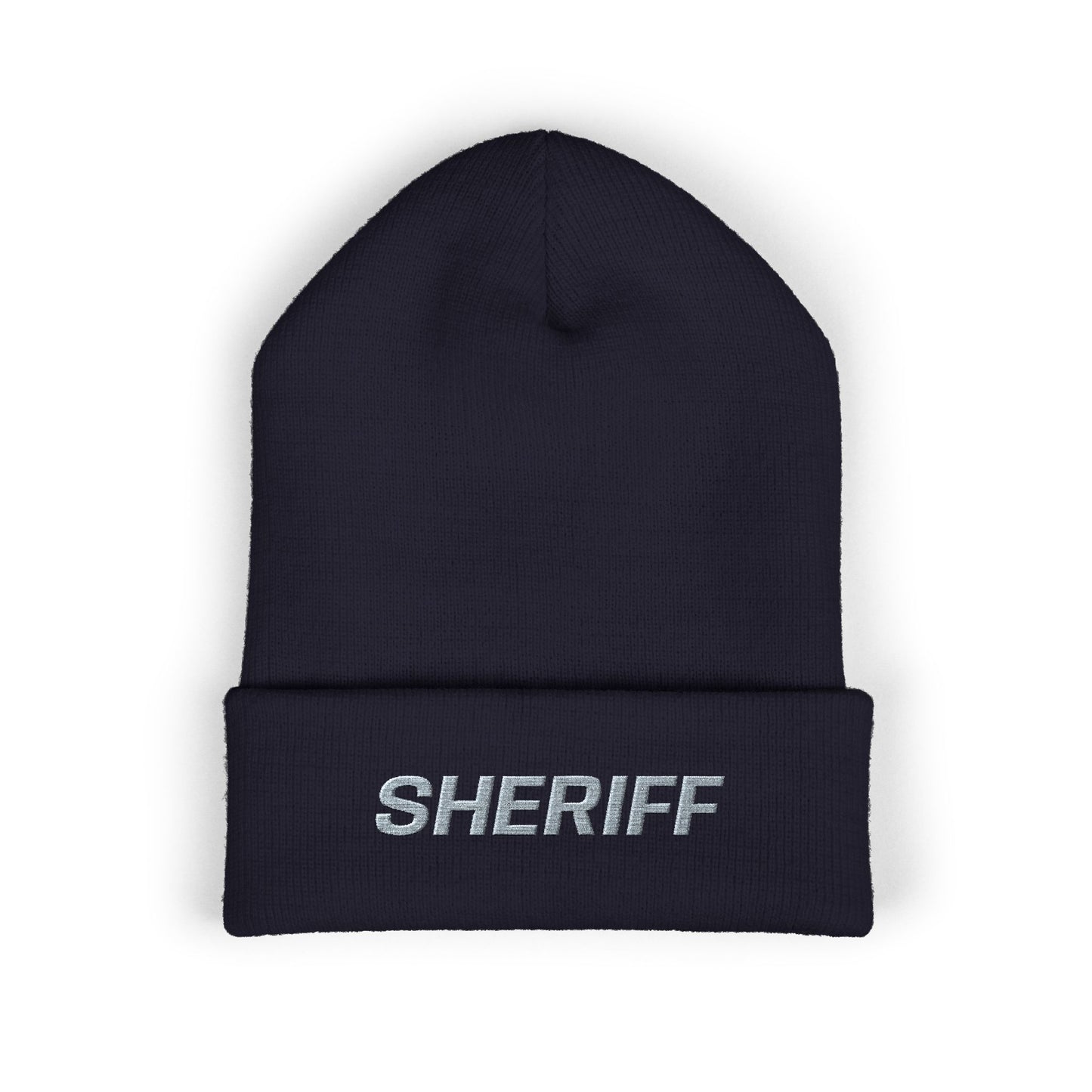 SHERIFF Gray Text Beanie