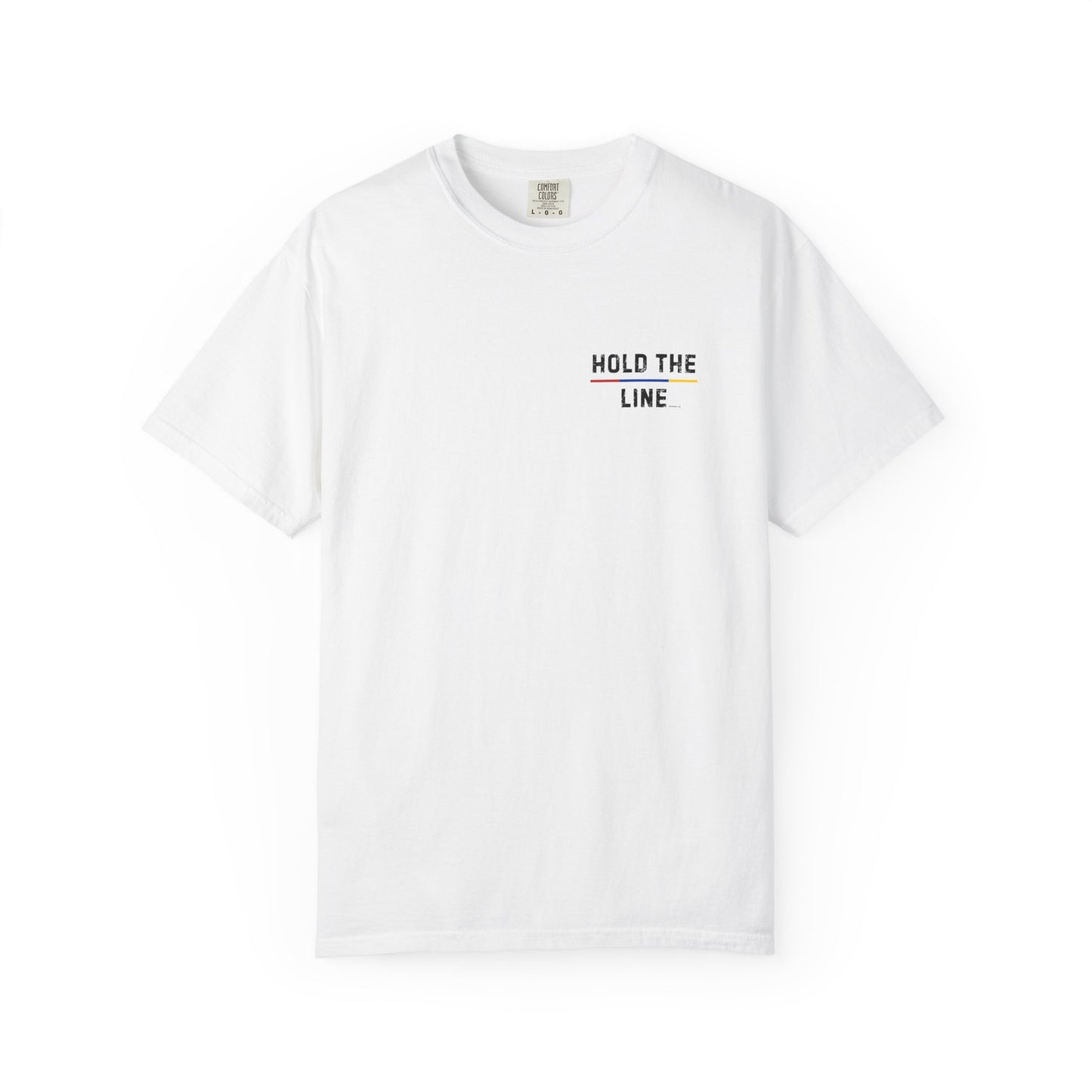 Calm Behind the Chaos – Comfort Colors Thin Blue Line Bow Tee