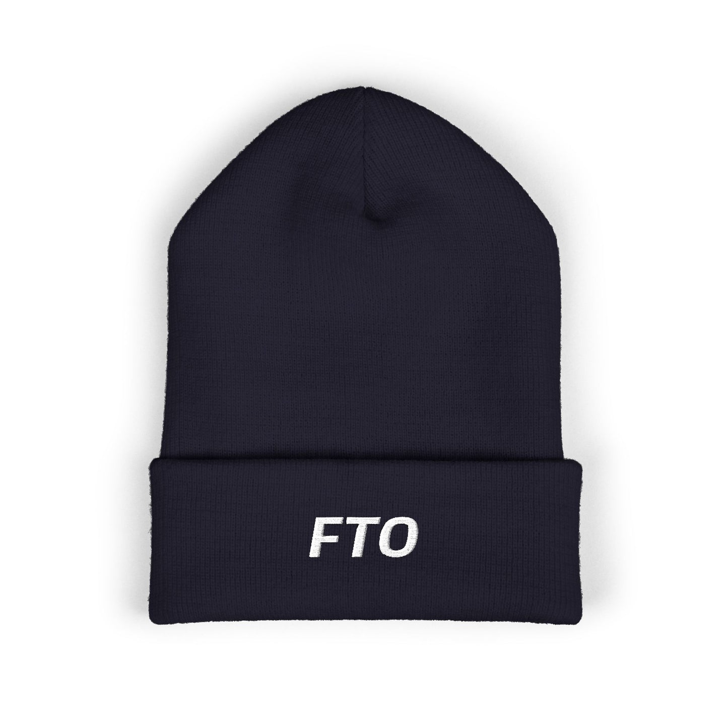 FTO White Text Beanie