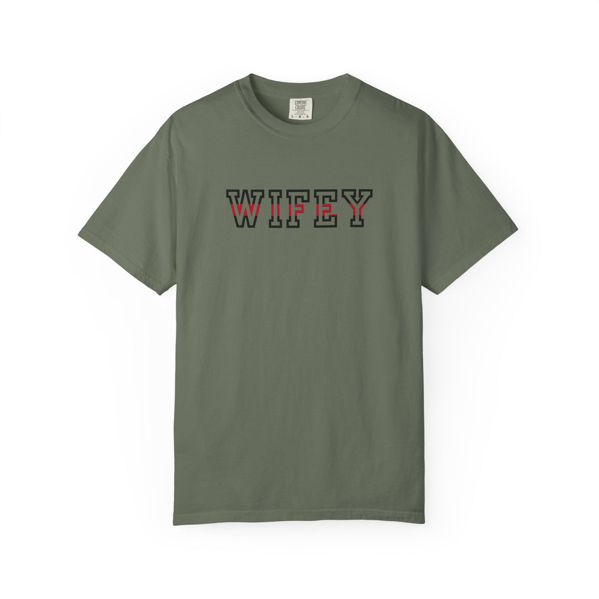 Firefighter Wife Comfort Colors Shirt — Thin Red Line | HTL