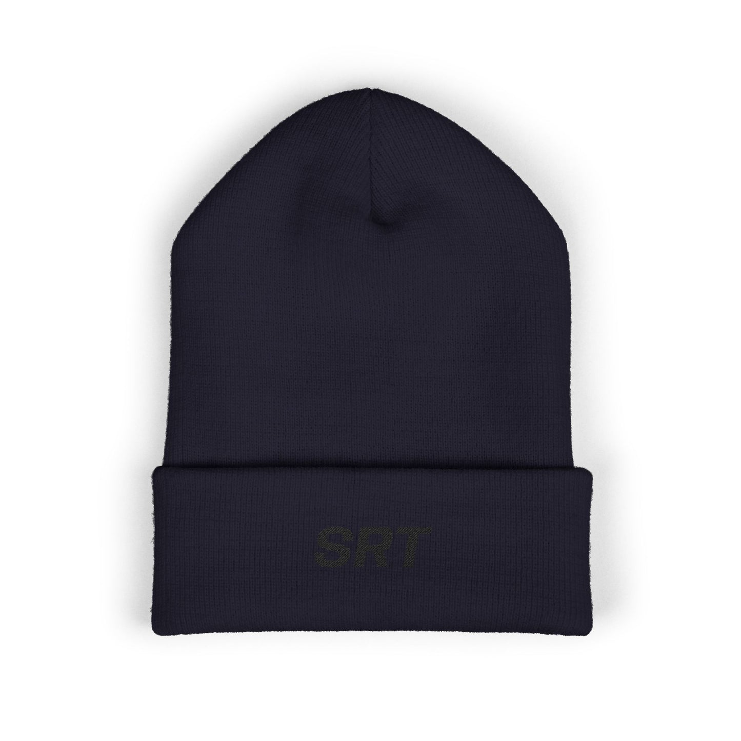SRT Black Text Beanie