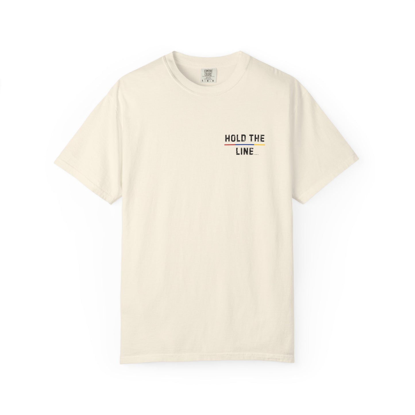 Calm Behind the Chaos – Comfort Colors Thin Blue Line Bow Tee
