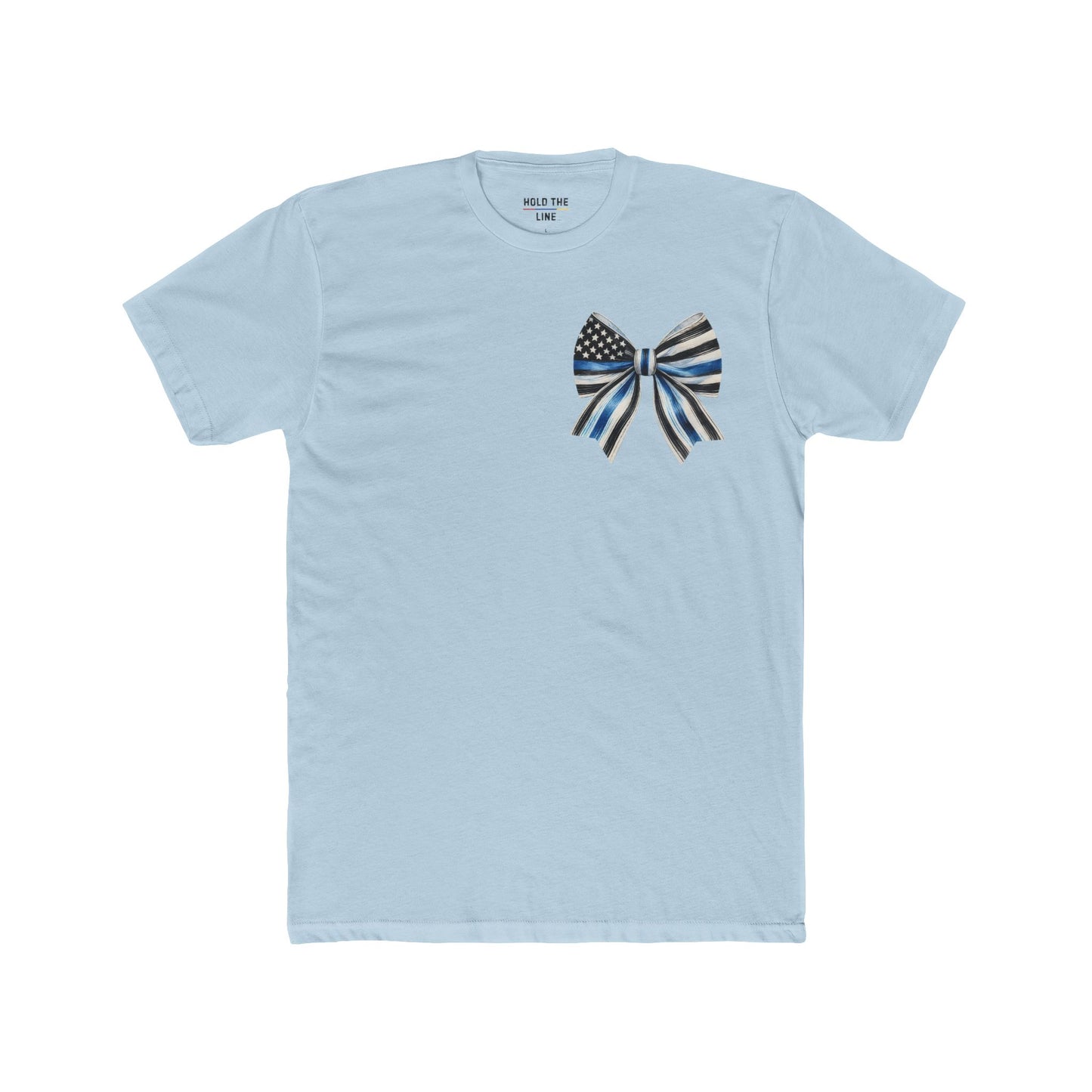 Calm Behind the Chaos – Thin Blue Line Bow Tee