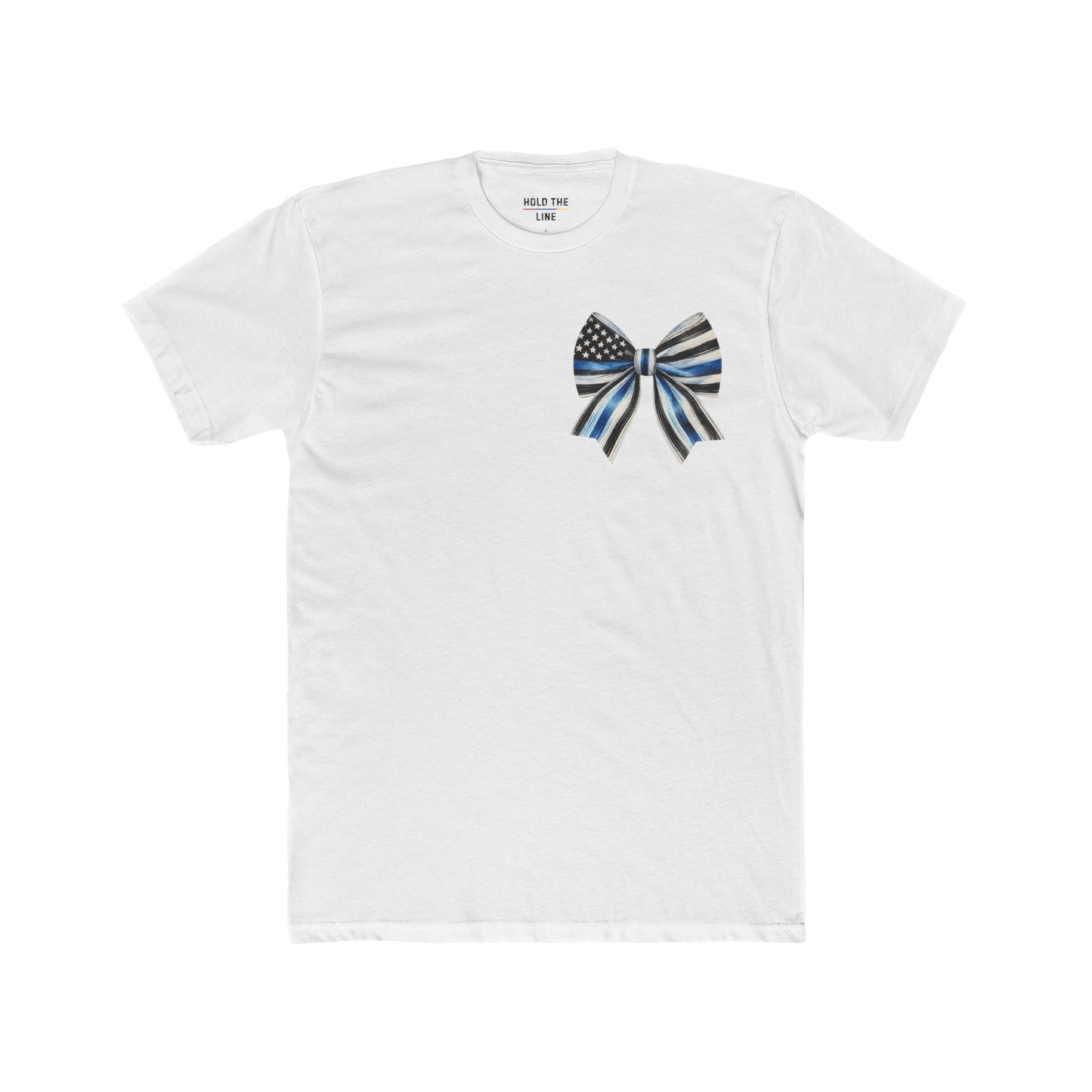 Calm Behind the Chaos – Thin Blue Line Bow Tee