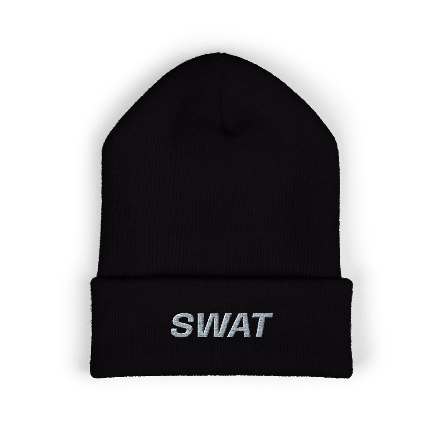 SWAT Gray Text Beanie