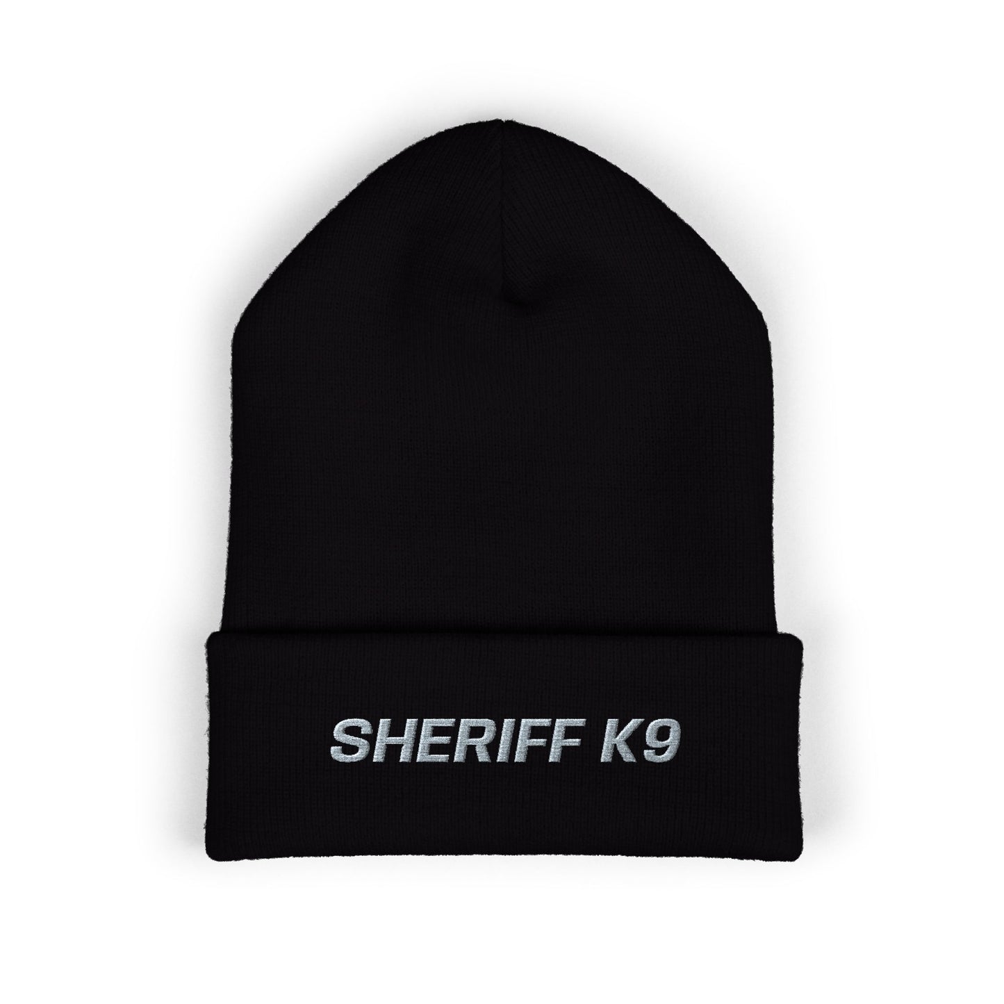 SHERIFF K9 Gray Text Beanie